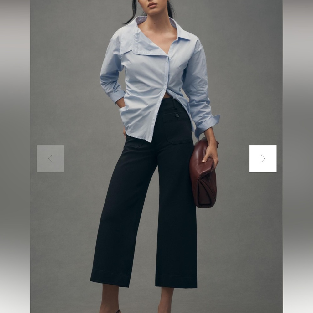 Maeve Black Wide Leg Pants